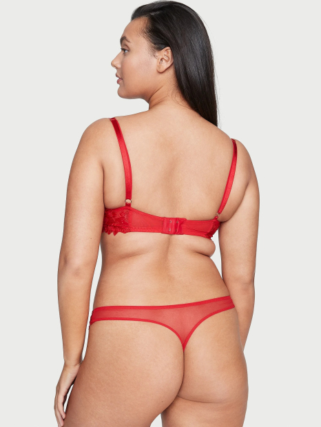 Бюстгальтер з вишивкою Victoria's Secret 1159862766 (Червоний 36C)