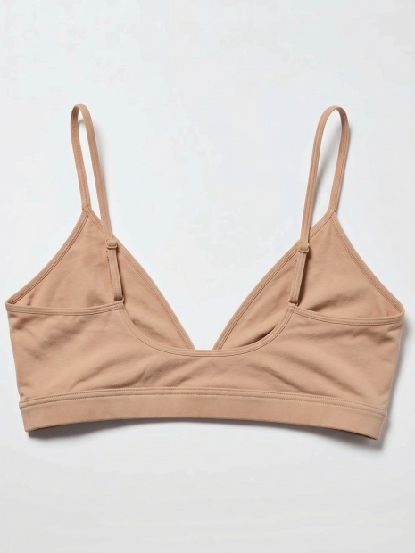 Бюстгальтер триангл UNIQLO бралетт 1159863040 (Бежевый XS)