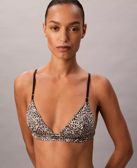 Бралетт Calvin Klein триангл 1159863096 (Леопардовый S)