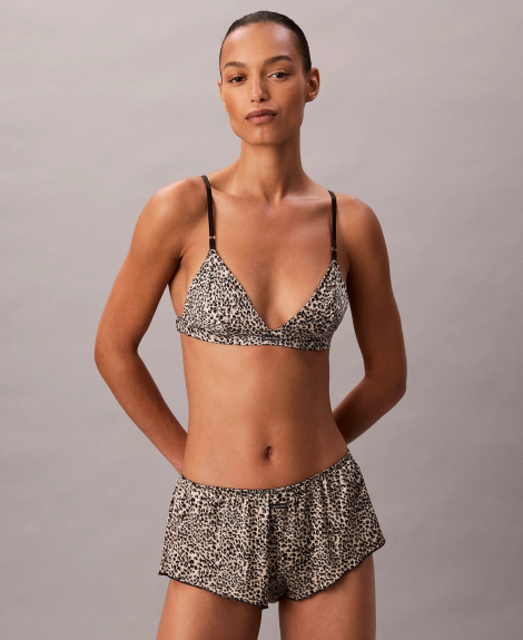 Бралетт Calvin Klein триангл 1159863094 (Леопардовый L)