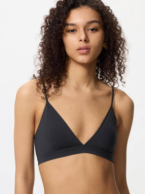 Бюстгальтер триангл UNIQLO бралетт 1159863170 (Черный XS)