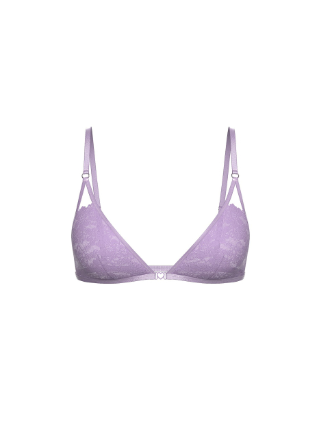 Кружевной бюстгальтер Victoria's Secret Pink бралетт триангл 1159863359 (Сиреневый M)