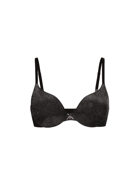 Бюстгальтер Push-Up Victoria's Secret с блеском 1159863644 (Черный 34C)