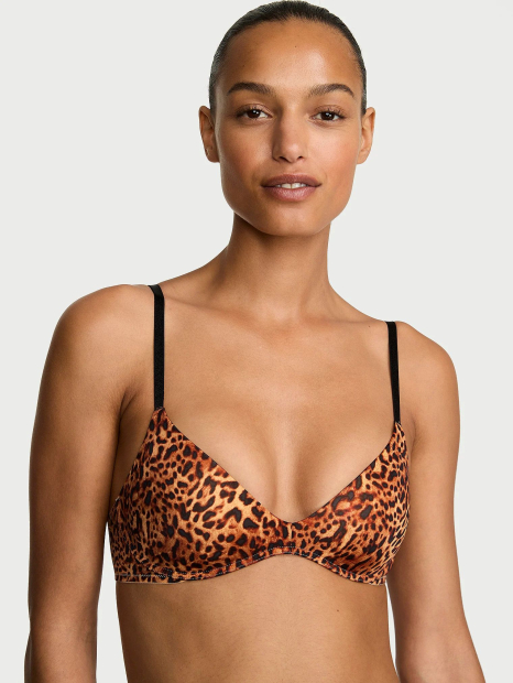 Бюстгальтер Push-Up Victoria's Secret с принтом 1159864090 (Леопардовый 34C)