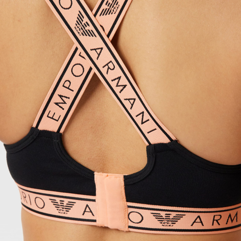 Женский бралетт Emporio Armani с логотипом 1159864955 (Черный L)