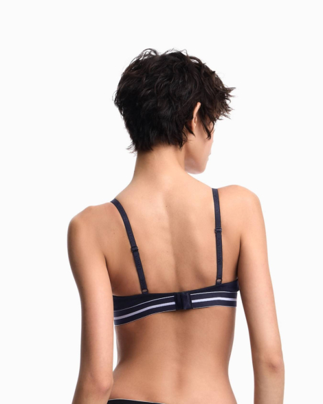 Жіночий бюстгальтер Emporio Armani з логотипом 1159910681 (Синій XL)