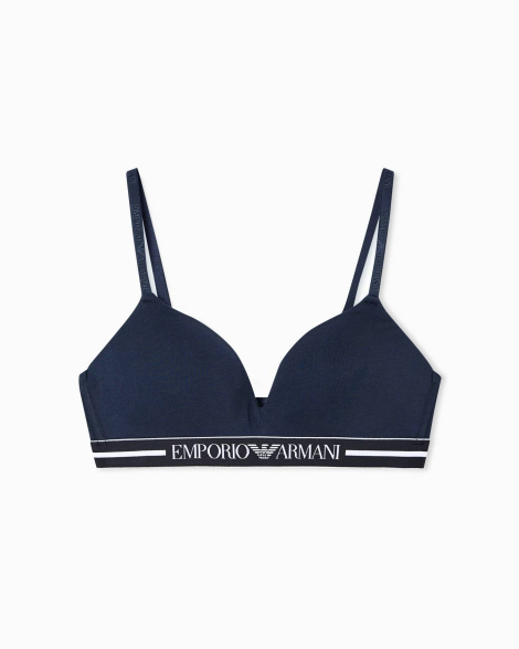 Жіночий бюстгальтер Emporio Armani з логотипом 1159910681 (Синій XL)