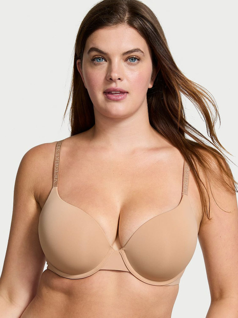 Гладкий бюстгальтер Push-Up Victoria's Secret 1160059111 (Бежевий 32C)
