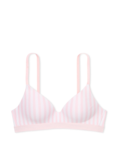 Бюстгальтер без кісточок Victoria's Secret 1160074865 (Білий/Рожевий 40C)