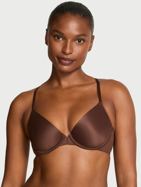 Гладкий бюстгальтер Victoria's Secret с застежкой спереди 1160172828 (Коричневый 36B)