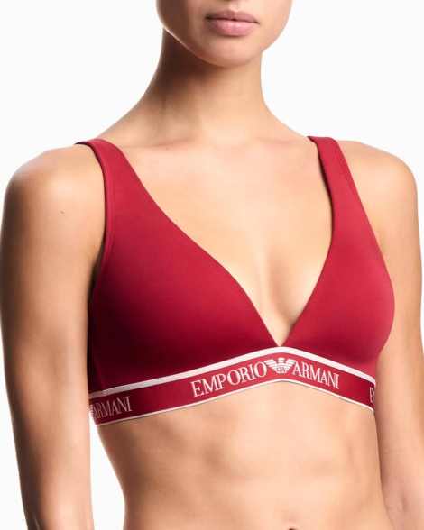 Женский бюстгальтер Emporio Armani триангл 1160299395 (Красный S)