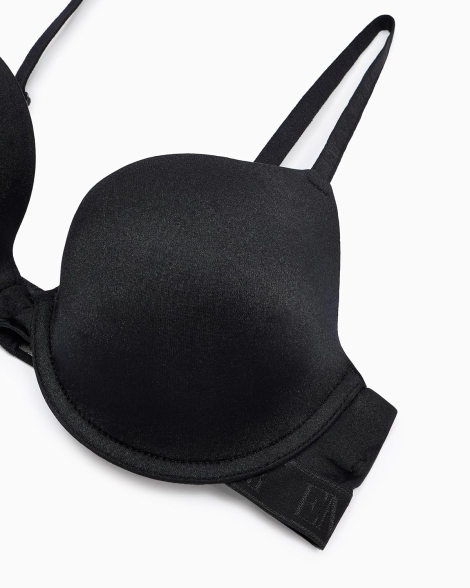Женский бюстгальтер Emporio Armani с логотипом 1160479618 (Черный 34A)