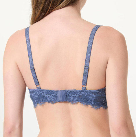Женский кружевной бюстгальтер Emporio Armani 1160521681 (Синий 34D)