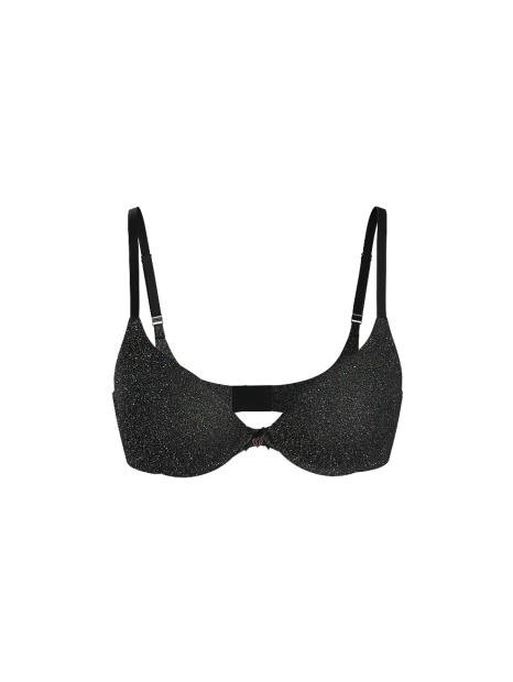 Бюстгальтер Push-Up Victoria's Secret с блеском 1160648483 (Черный 32C)