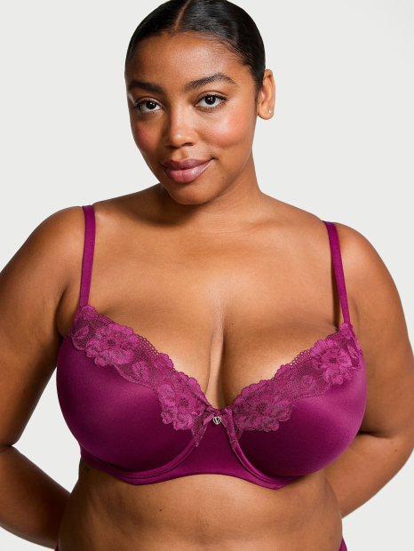 Бюстгальтер Victoria's Secret з мереживним оздобленням 1160669503 (Рожевий 34A)