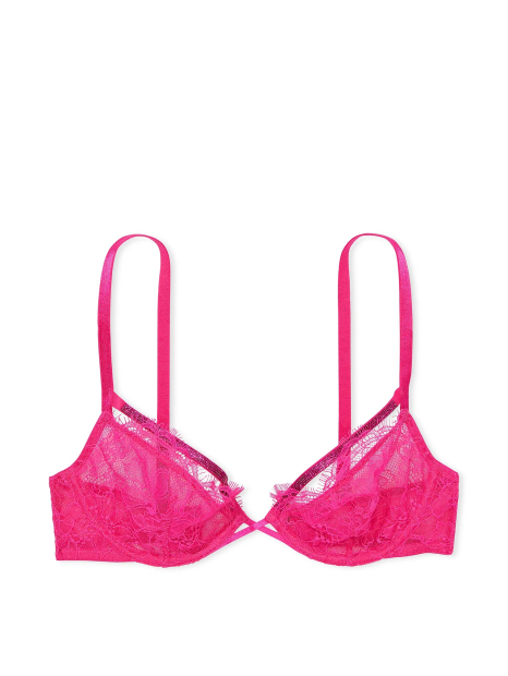 Кружевной бюстгальтер Victoria's Secret со стразами 1160748584 (Розовый 34B)