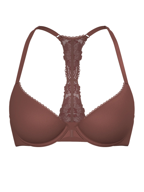 Бюстгальтер Victoria's Secret с Т-образной спинкой 1160742116 (Коричневый 32C)