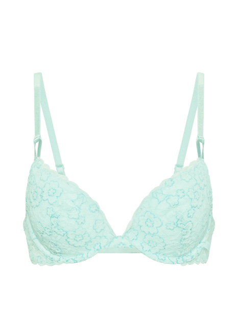 Кружевной бюстгальтер Push-Up от Victoria's Secret 1160746061 (Бирюзовый 34C)