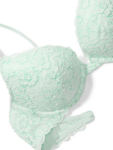 Кружевной бюстгальтер Push-Up от Victoria's Secret 1160746061 (Бирюзовый 34C)