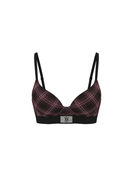 Бюстгальтер Victoria's Secret с логотипом из страз 1160752968 (Черный 34DDD)