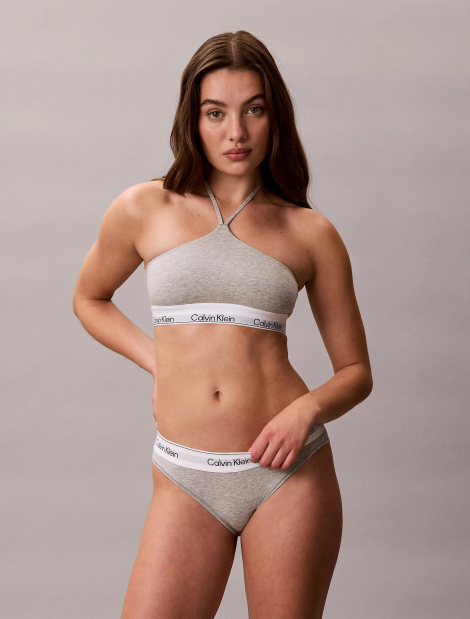 Бралетт с бретелями-халтер Calvin Klein 1161158041 (Серый S)