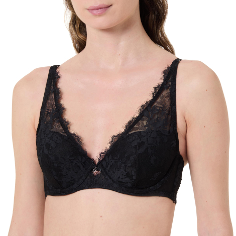 Кружевной бюстгальтер Emporio Armani 1161676406 (Черный 34D)