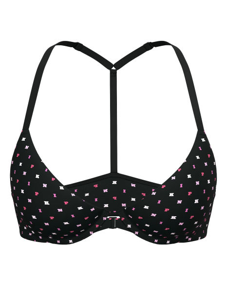 Бюстгальтер с принтом Victoria's Secret Pink 1162035883 (Черный 34D)