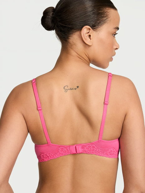 Женский бюстгальтер Victoria's Secret с кружевом 1162051361 (Розовый 38C)