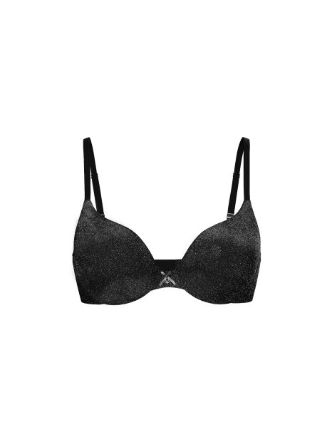 Бюстгальтер Victoria's Secret с блеском 1162065804 (Черный 34B)