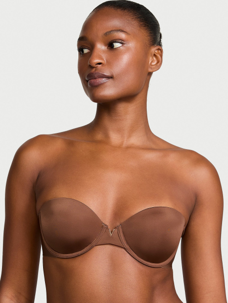 Бюстгальтер Victoria's Secret c нескользящими чашечками 1162087039 (Коричневый 38B)