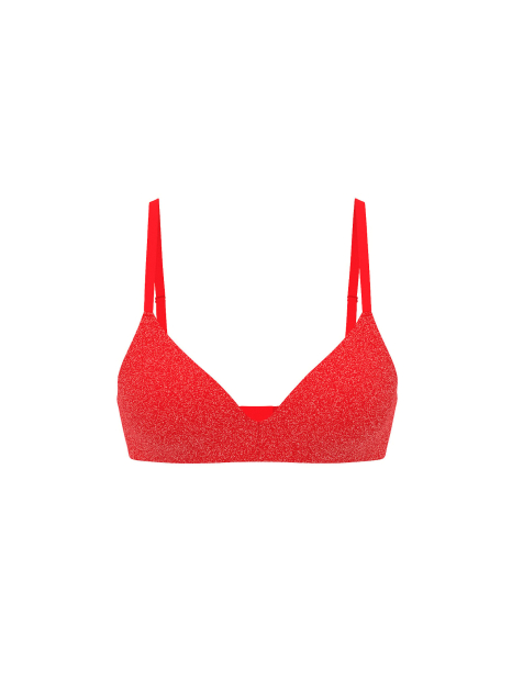 Бюстгальтер Push-Up Victoria's Secret Pink лиф с блеском 1162151765 (Красный 34B)