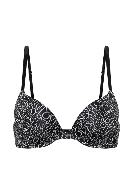 Бюстгальтер Push-Up Victoria's Secret с принтом 1162282815 (Черный/Белый 36C)
