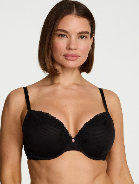 Хлопковый бюстгальтер Push-Up Victoria's Secret 1162359797 (Черный 36B)