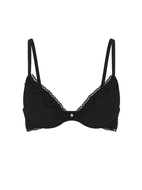 Хлопковый бюстгальтер Push-Up Victoria's Secret 1162359797 (Черный 36B)