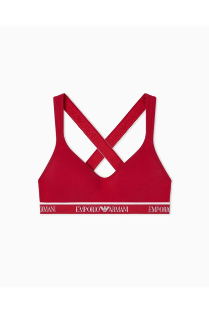 Женский бралетт Emporio Armani с логотипом 1162475268 (Красный S)