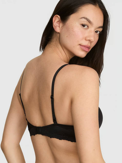 Бюстгальтер Victoria's Secret Pink лиф 1162548857 (Черный 34C)