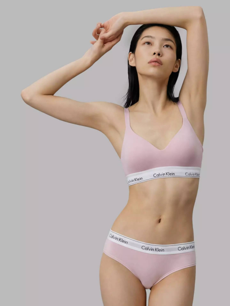 Бюстгальтер Calvin Klein бра с эластичными бретелями 1162856612 (Розовый XS)