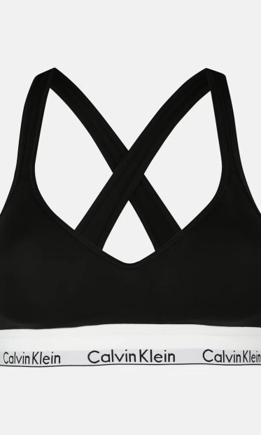 Комплект белья Calvin Klein бралетт топ и трусики бикини 1162864248 (Черный XL)