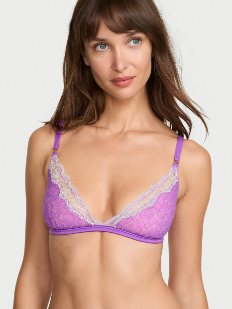 Кружевной бралетт Victoria's Secret 1162930212 (Фиолетовый M)