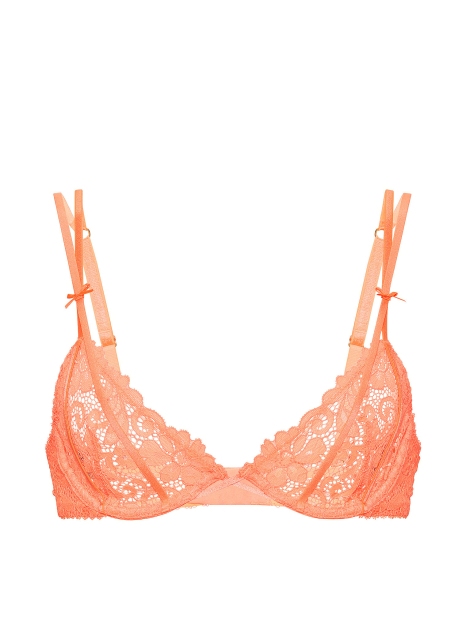 Кружевной бюстгальтер Victoria's Secret 1162999536 (Оранжевый 34B)