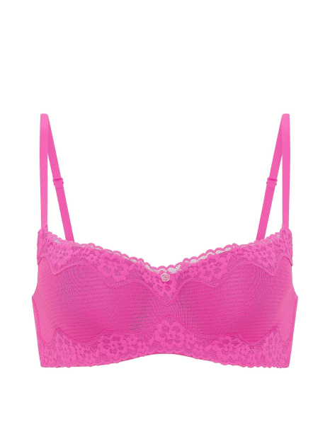 Бюстгальтер-балконет Victoria's Secret з мереживом 1163088238 (Рожевий 34B)