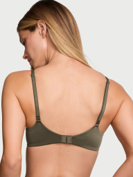 Гладкий бюстгальтер Victoria's Secret с кружевом 1159838330 (Зеленый 34A)