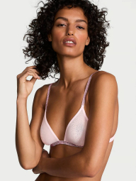 Сетчатый бралетт триангл Victoria's Secret со стразами 1159838343 (Розовый M)