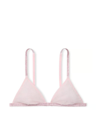 Сітчастий бралетт триангл Victoria's Secret зі стразами 1159840566 (Рожевий L)
