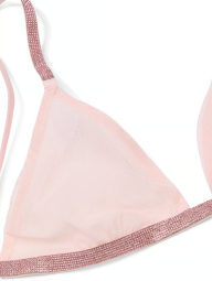 Сітчастий бралетт триангл Victoria's Secret зі стразами 1159840566 (Рожевий L)