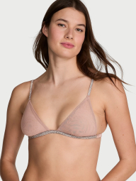 Сетчатый бралетт триангл Victoria's Secret со стразами 1159839648 (Бежевый M)
