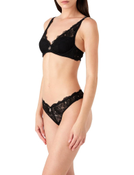 Женский кружевной бюстгальтер Emporio Armani 1159840087 (Черный 36C)