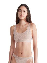 Кружевной бралетт Calvin Klein Intrinsic Unlined с логотипом 1159840360 (Бежевый XS)