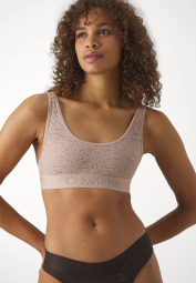 Кружевной бралетт Calvin Klein Intrinsic Unlined с логотипом 1159840360 (Бежевый XS)