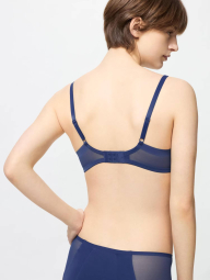 Бюстгальтер UNIQLO с сеточкой 1159840399 (Синий 34-36D)